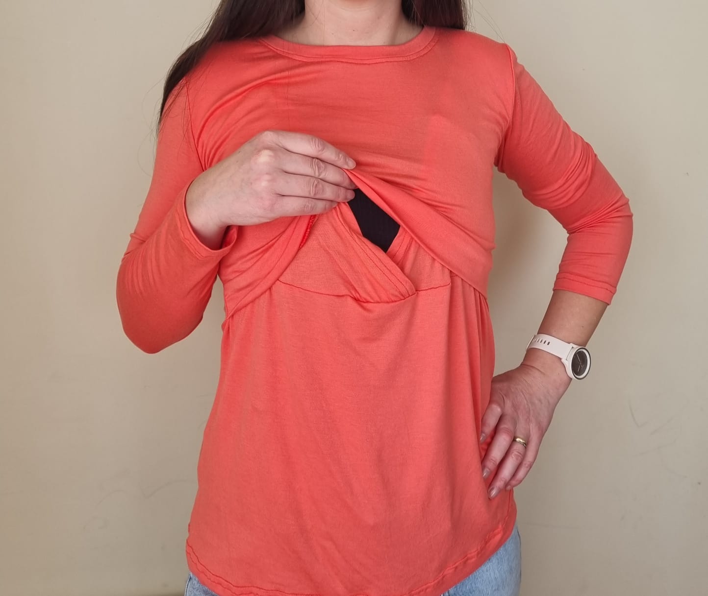 Polera Agustina Coral