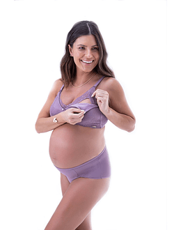 Sostén Full Encaje Morado