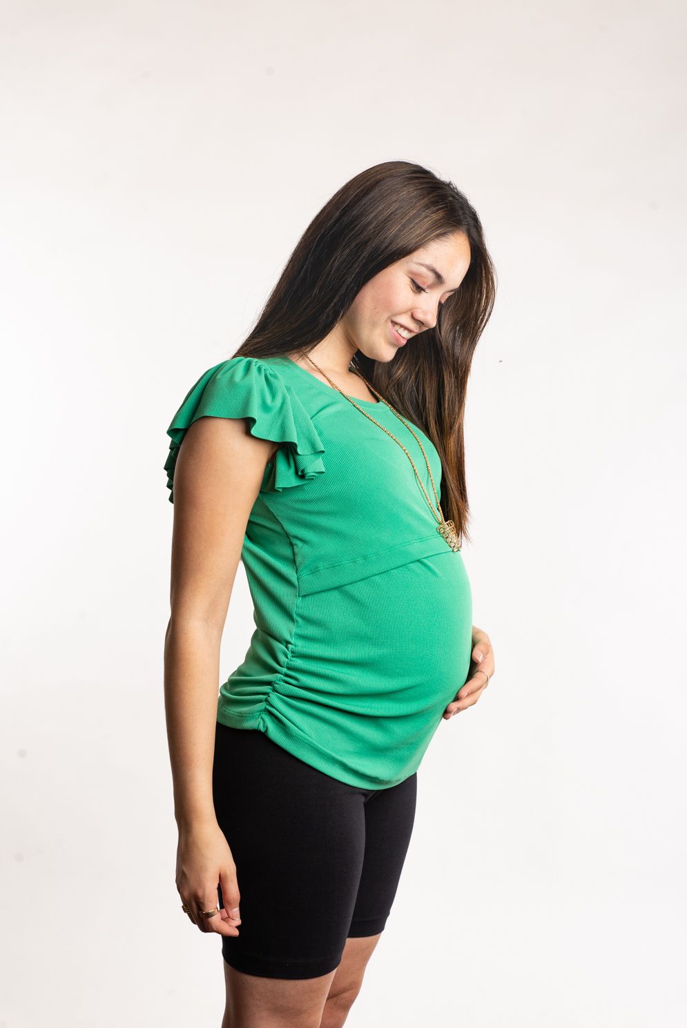 Polera Vuelos Alexandra  Verde