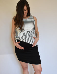 Vestido Embarazo Rayas Falda Tubo