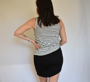 Vestido Embarazo Rayas Falda Tubo