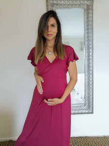 Vestido Maxi Burdeo