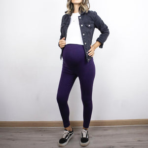 Calza Algodón Morada