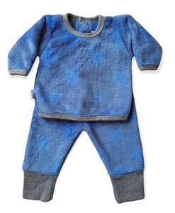 Conjunto Plush Estrellas Azul