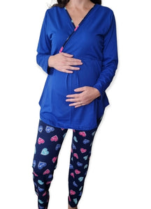 Pijama Azul Corazones