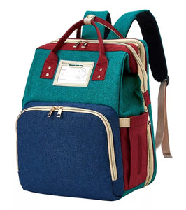 Mochila Maternal Con Mudador Multicolor