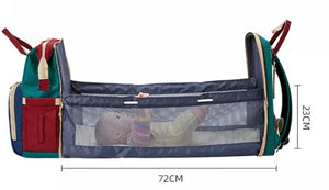 Mochila Maternal Con Mudador Multicolor