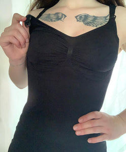 Camiseta Post Natal Lactancia Negra