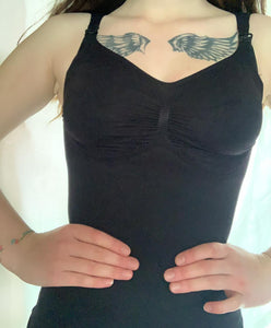 Camiseta Post Natal Lactancia Negra