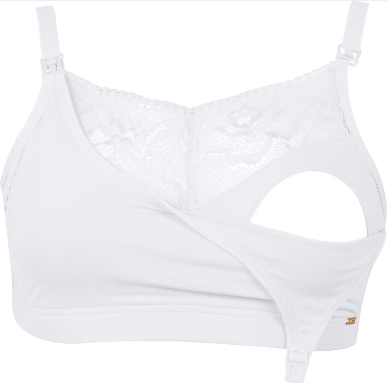 Sostén Semi Encaje Blanco