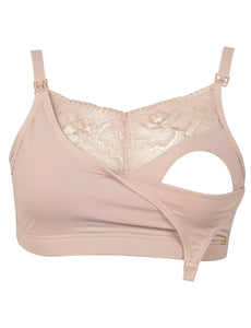 Sostén Semi Encaje Beige