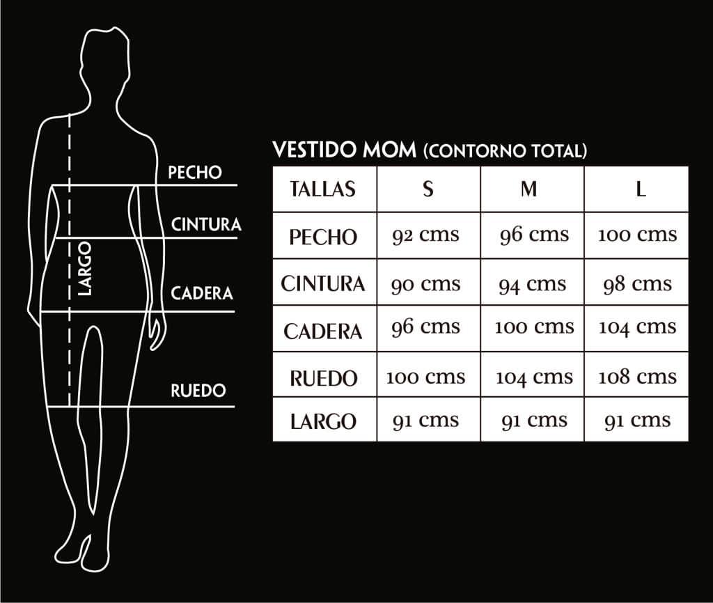 Vestido Mom Negro