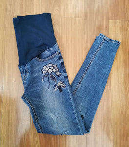 Jeans Azul Bordado Mamikids