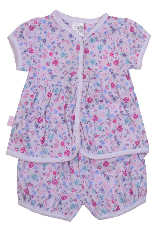 Conjunto Flores Rosado