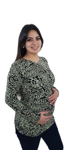 Polera Mom Print Verde