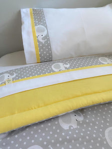 Set Cuna Gris Elefante Amarillo